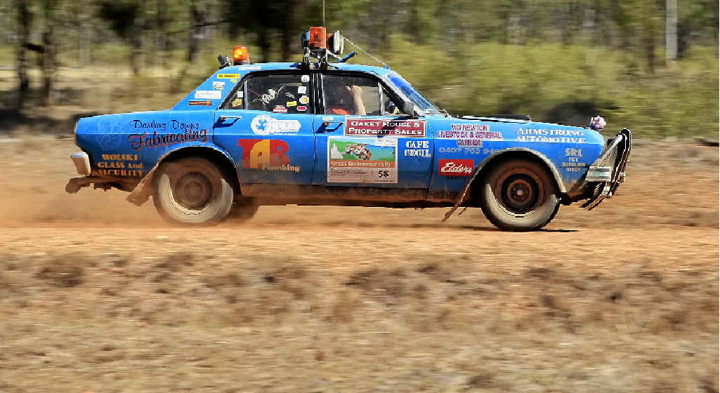 John Schefe from Oakey and Kristy-Lee Kahler from Toowoomba put Car 58 through its paces.